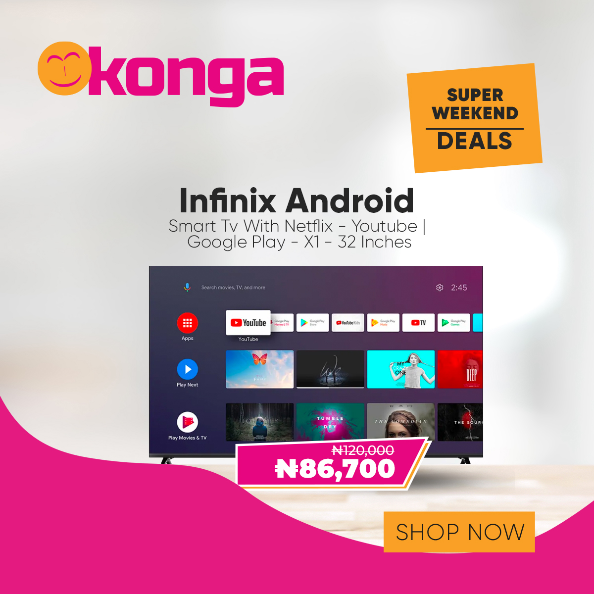 ShopKonga's tweet photo. The big weekend deals are here🔊
Head over to our website to shop all you want: https://t.co/YontZBAOVr
.
.
.
#Weekendeals #CheaperAtKonga #ShopOnline #Ecommerce #ShopKonga https://t.co/oW0l3sIJuz