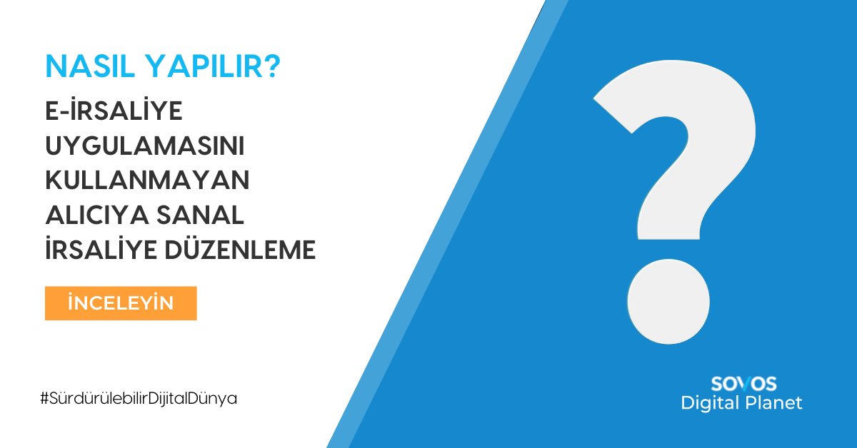 E-İrsaliye uygulamasını kullanmayan alıcıya sanal irsaliye nasıl düzenlenir? Bilgi sahibi olmak için linke tıklayın: bit.ly/3r1fAOR

#edönüşüm #sovosdigitalplanet