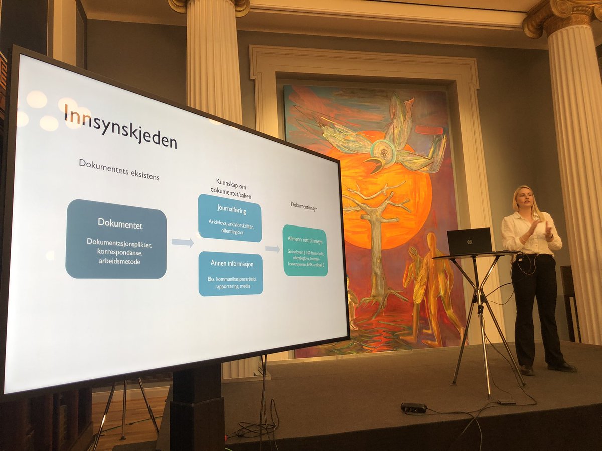 jcfnordrum's tweet photo. «Det hjelper ikke borgeren å kreve innsyn, om det ikke finnes noe å få innsyn i.» vitenskapelig assistent @ingvildll #DigitalVelferdsstat https://t.co/ffTGpC1NNk
