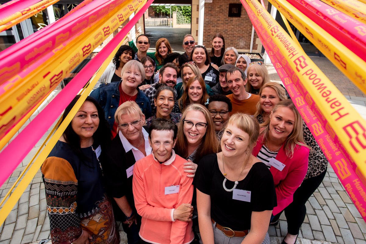 LEEDS_2023's tweet photo. A very warm and special thank you to our 33 Neighbourhood hosts - the fantastic folk who showed up represent their ward of Leeds for our ribbon ceremony today. A beautiful moment to show the power of community, arts and culture. ✨ 
#LEEDS2023 https://t.co/5q9d4ywEXD