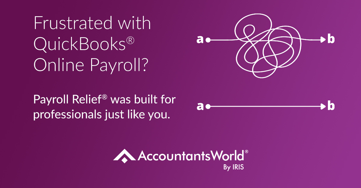 No matter what payroll solution you currently use, you'll boost your profits with Payroll Relief - while reducing your firm's workload. Schedule a demo today. accountantsworld.com/payroll-relief/