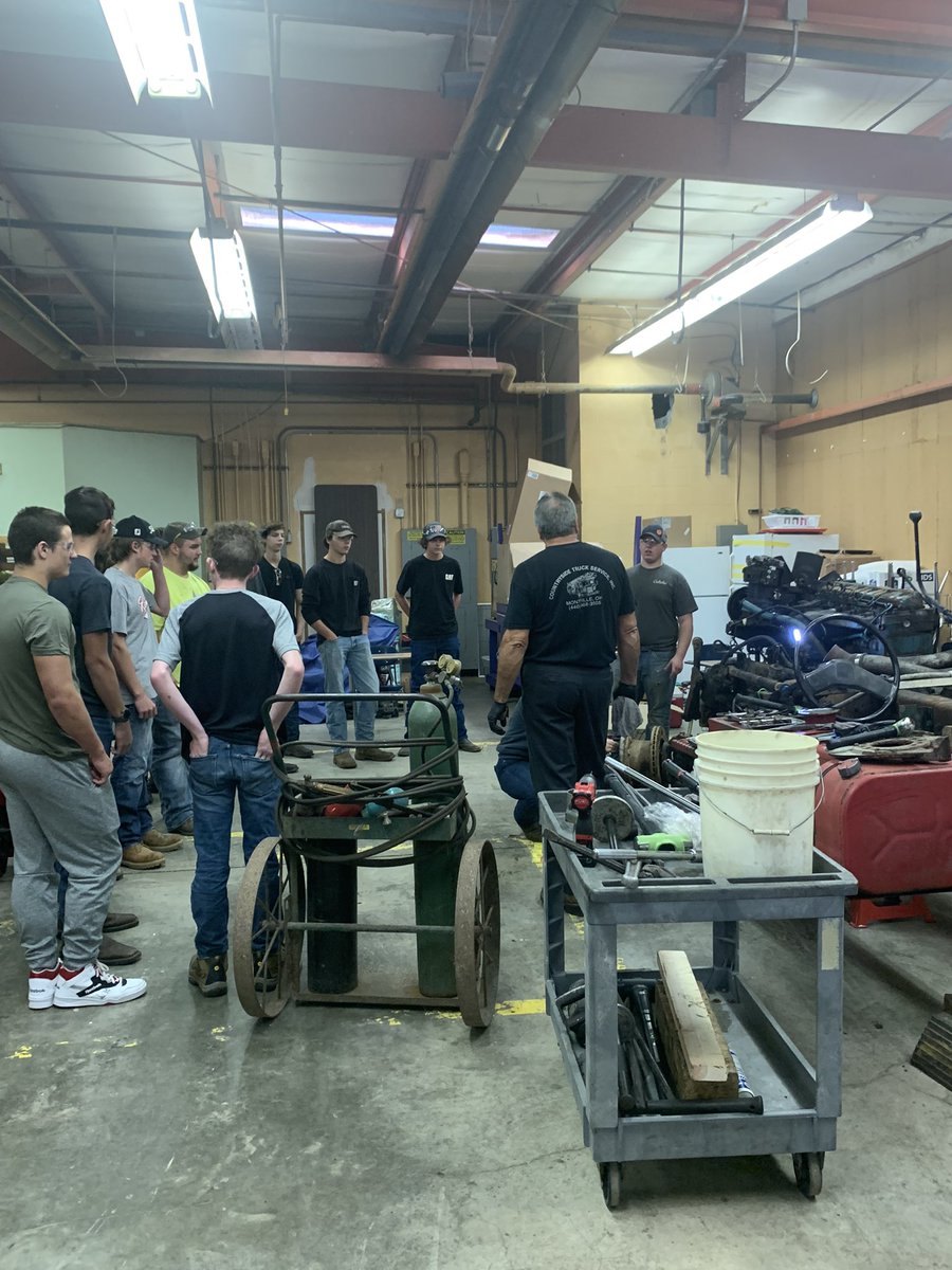 Loving our diesel class and having our students get this awesome experience