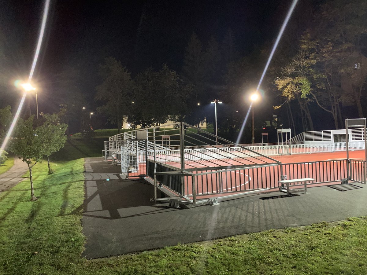 AlanG_Musco's tweet photo. This mini pitch we installed in auburn Maine is going to get a ton of use! Take a close look and you can see the huge glare difference between our lights and the city park lights! https://t.co/AT1c3kHUwT