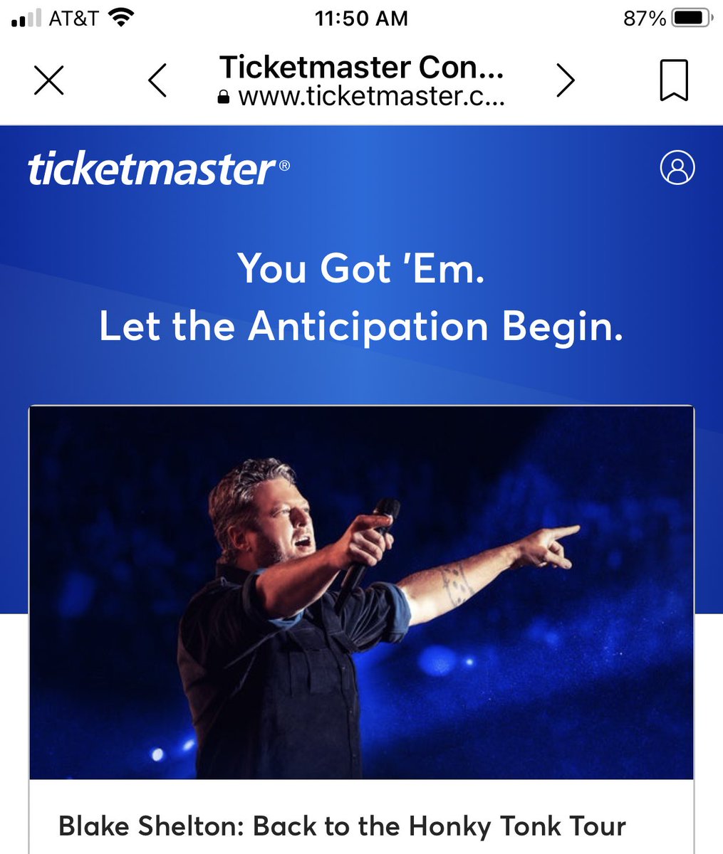 DCarrithers's tweet photo. Got my tickets for Indianapolis, March 11, 2023.  Can’t wait 😉❤️ https://t.co/eEGP1xQAtb