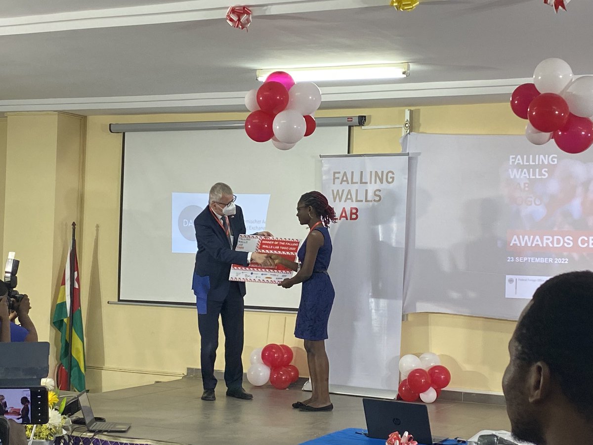 @jeanduchrist (@jeanduchrtist) on Twitter photo #Opendigital container project is the winner of the 2nd edition of Togo’s @FallingWallsLab challenge
Congratulations to the Winner who will participate to the global challenge in #Germany
<a href="/BMaierNeme/">Bettina Maier Neme</a> <a href="/giz_gmbh/">GIZ</a> <a href="/CapitalInnov/">Capital & Innovation</a> #Opendigital container project is the winner of the 2nd edition of Togo’s @FallingWallsLab challenge
Congratulations to the Winner who will participate to the global challenge in #Germany
<a href="/BMaierNeme/">Bettina Maier Neme</a> <a href="/giz_gmbh/">GIZ</a> <a href="/CapitalInnov/">Capital & Innovation</a>