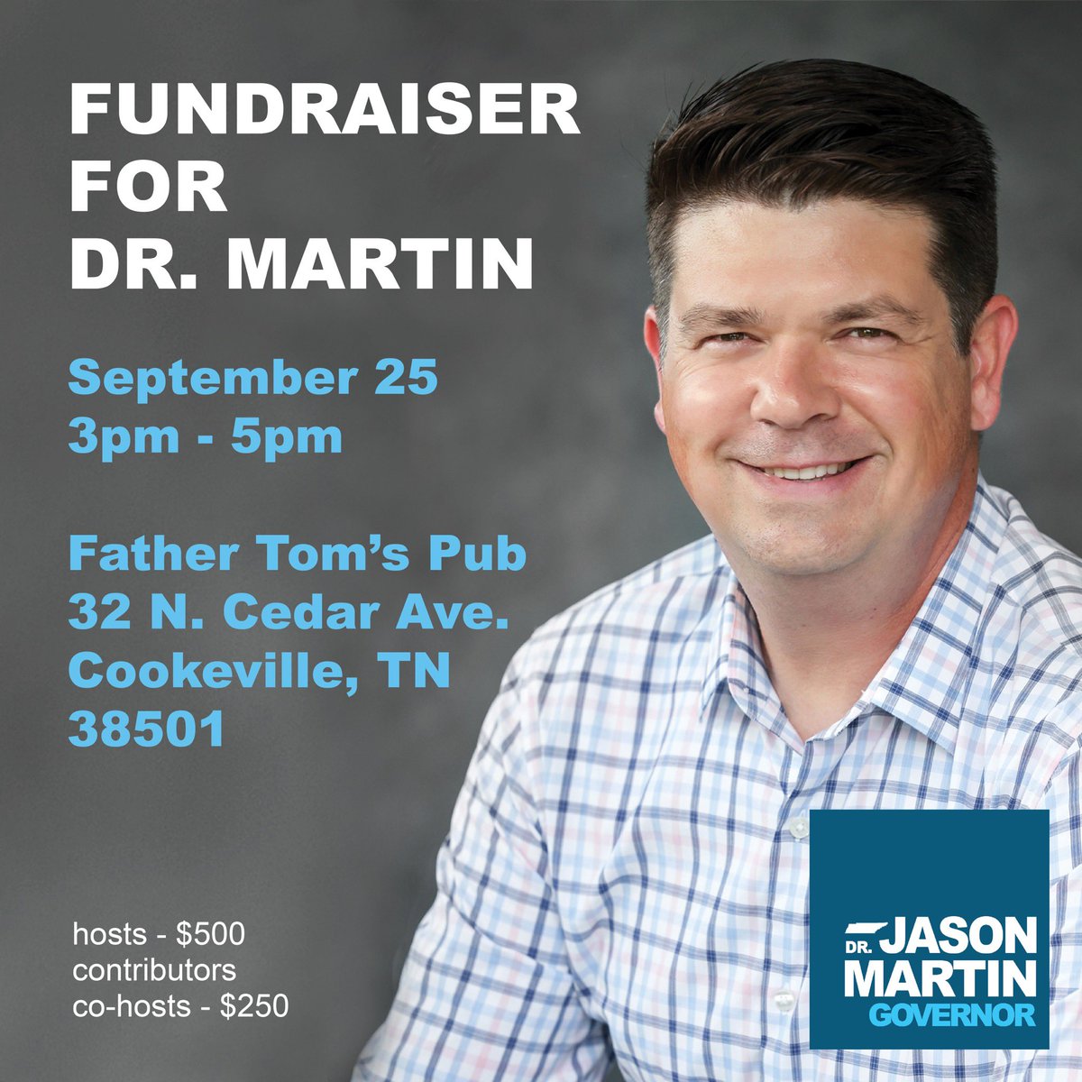 CarolAbneyTN's tweet photo. As an officer of @tndp, I’m co-hosting a fundraiser in #PutnamCoTN for @jasonbmartin Join us to discuss Dr. Martin’s plans as #TNGovernor. After 14 hospital closures, I can’t think of a better choice to address our lack of healthcare in #RuralTN Can y’all?
#WeAreTN #KeepGoingTN https://t.co/1KMbgzQEN9
