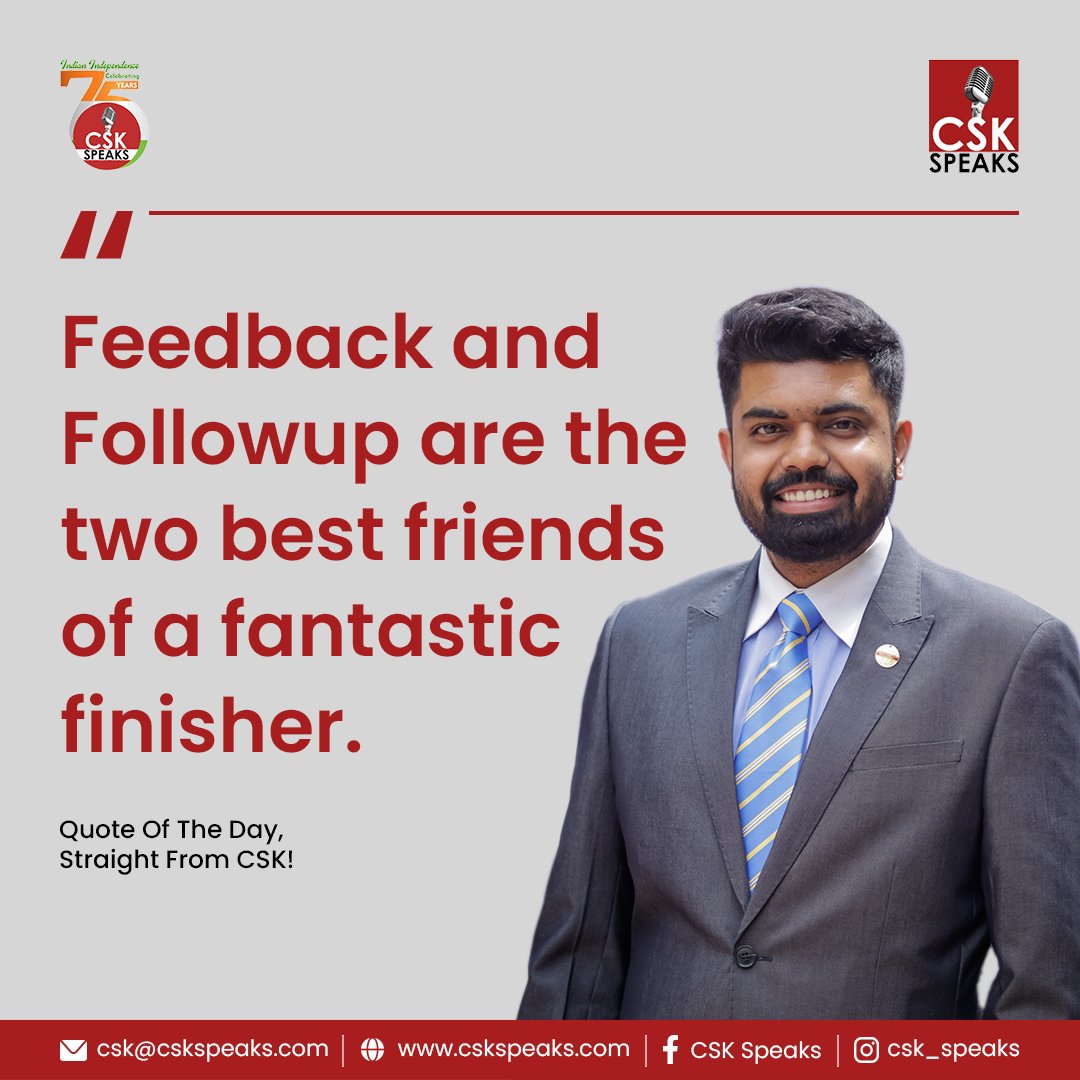csk_speaks's tweet photo. Visit - https://t.co/iOvk6wp0gH to know more about us!
Follow - @csk_speaks for regular updates and learning
#CSKSpeaks #educator #education #communication #leadership #entrepreneurship #citizenship #ceo #author #edupreneur #digitalcoach #growth #success #motivation https://t.co/Fvc7Li4HsT