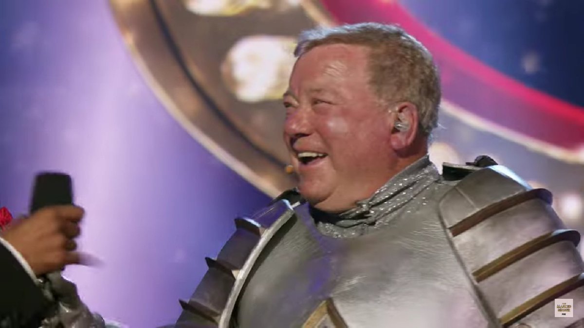 SUSIE1932's tweet photo. @WilliamShatner We demand a recount!๐งฎ
At least you didn't have to drag a harp behind you! #maskedsinger #MaskedSingerUS https://t.co/W06Fn3bmod