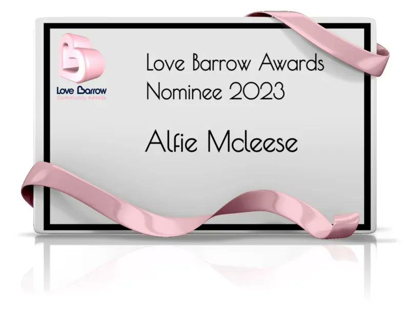 Alfie has been nominated for helping at a youth club for young people with disabilities, never seeing the disability only the person.