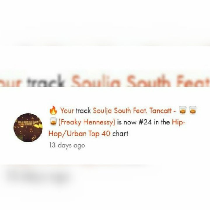 soulja239city's tweet photo. It's Friday, here's top 40!
Top 100 New entries from Soulja South and Catt with @SouljaSouth239 riding high at number 24 , 87 with their #freakyHennessy ๐ฅ hit. @SoundCloud is giving us those real feels and climbing the chart new single #ReExCharts ๏ฟฝ๏ฟฝ๏ฟฝ๐ฅ @repostexchange https://t.co/YaGeB8Wx04