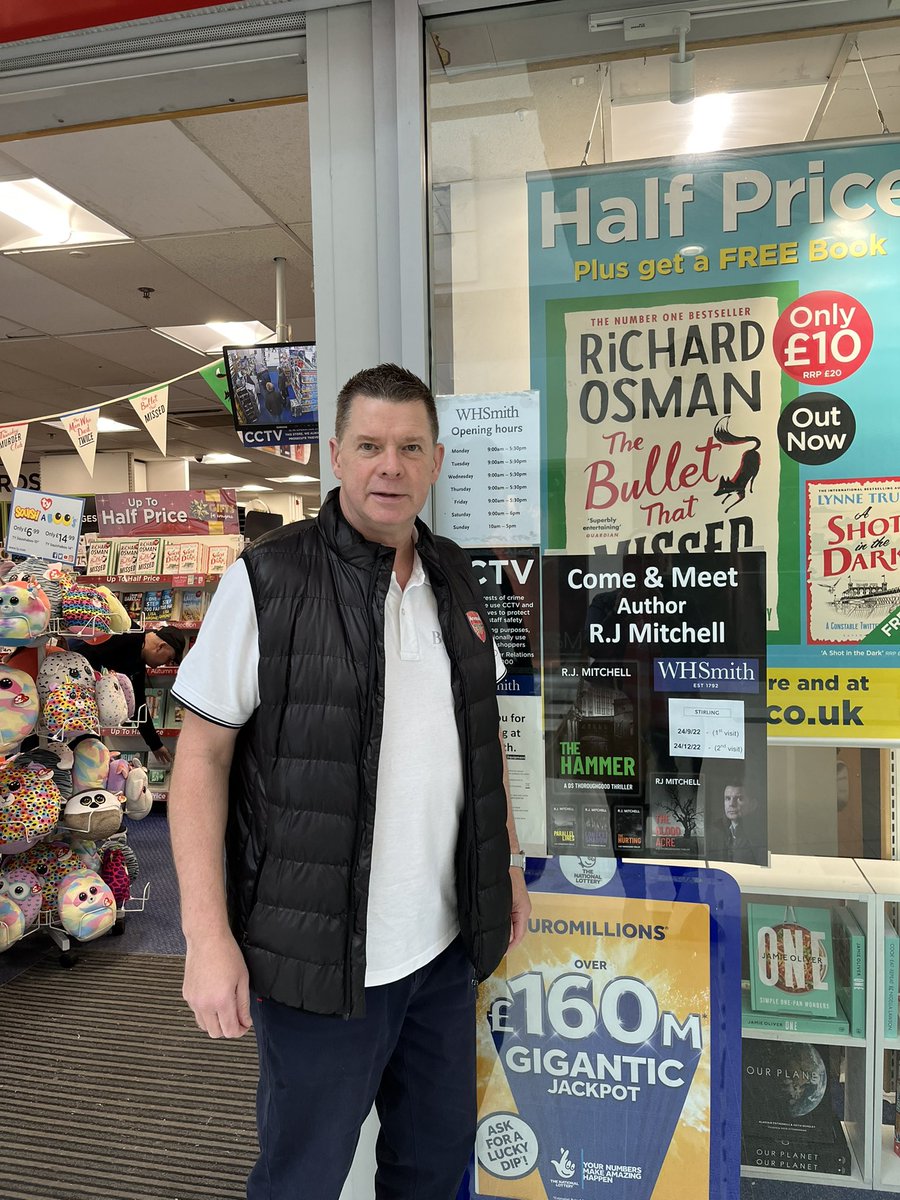 RJMitchellAuth's tweet photo. Tomorrow 11am almost 3 years after my last @WHSmith #odyssey gr8 2start out #thehammer #scottish #booksigning tour in @Thistles_SC hope 2see a few familiar faces & talk all things #dsthoroughgoodseries π΅οΈββοΈ@MJPGroup @CreativeScots @scottishbktrust @activestirling1 @StirObserver https://t.co/FmVQhvdDEE