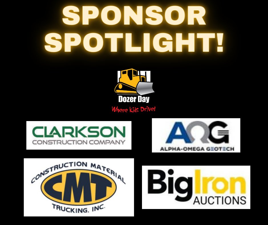 DozerDay_KC's tweet photo. A big shout out to our first round of Gold Level Sponsors! Thank you for your support! https://t.co/SljlYuC28d