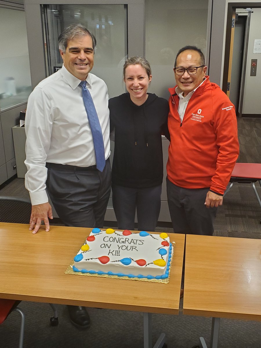 OhioStateEMRes's tweet photo. Dr. Katie Buck @kmhunold has been awarded a 5 year K76 award from the National Institute of Aging for her proposal “Establishing and Implementing Pneumonia Diagnosis in ED Older Adults: A Mixed Methods Approach.” 👏
#EMresearch
#agingadults
@NIH https://t.co/ISyiovWVZR