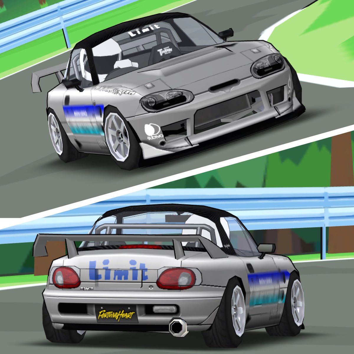 峠最強伝説の初回に登場した、ガレージリミットのカプチーノを再現して