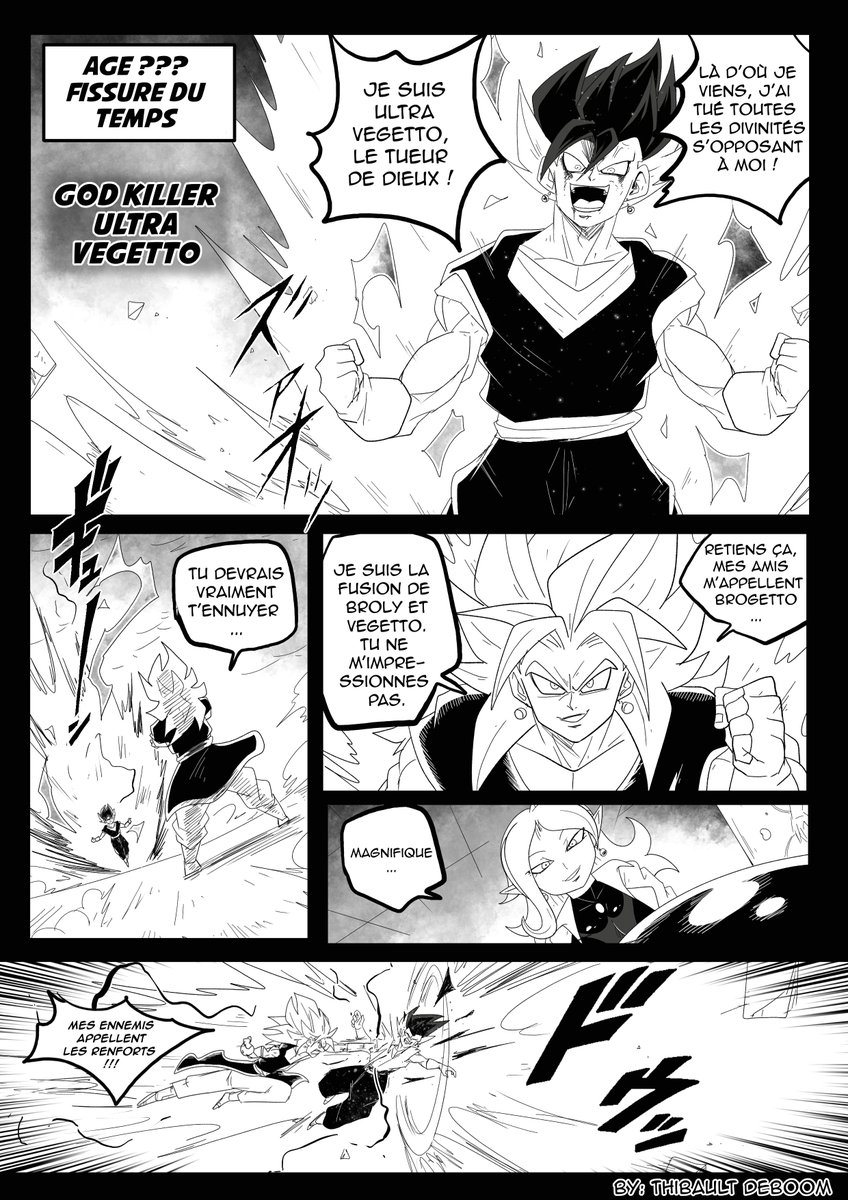 ThibaultDeboom's tweet photo. Brogetto vs le multivers des fanmanga DB !
Je vois pas mal de gens parler d'ultra Vegetto, du coup, je me suis amusé. 👀
vous pouvez retrouver ces page dans la section bonus de mon fanmanga DBW:
 ⬇️⬇️⬇️
https://t.co/UGE9bogIPW
#ultravegito #brogetto #sdbh #DragonBallSuper 
❤️🔁 https://t.co/wYLMsNj0eS