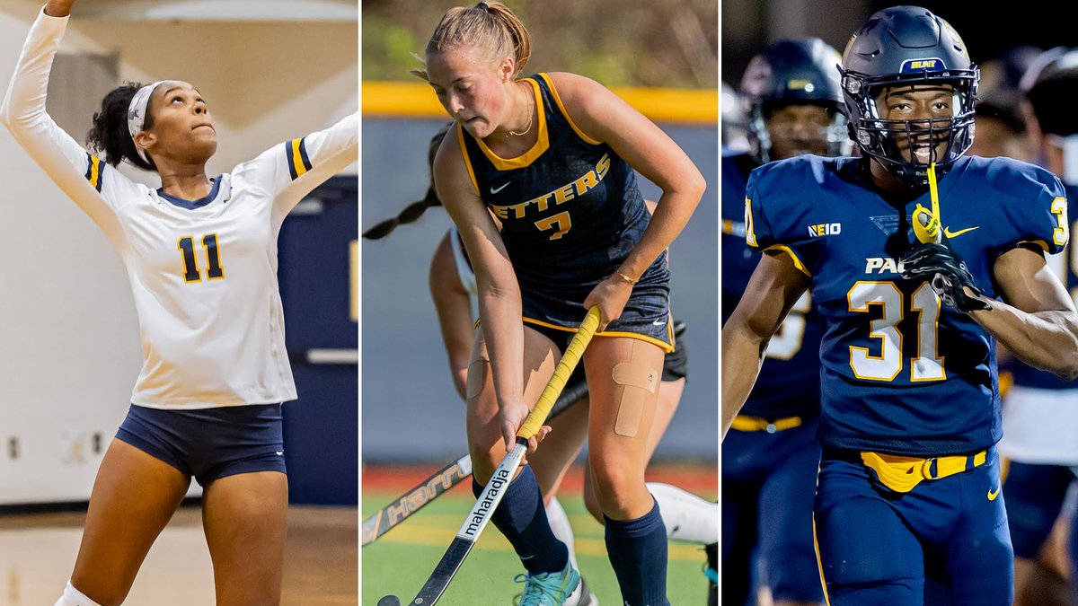 PaceUAthletics's tweet image. The final Saturday in September brings a tripleheader to campus!

🏈 vs. Assumption | Noon
🏐 vs. Saint Rose | 1 PM
🏑 vs. No. 6 Saint Anselm | 5 PM

PREVIEW: bit.ly/3r26wJz