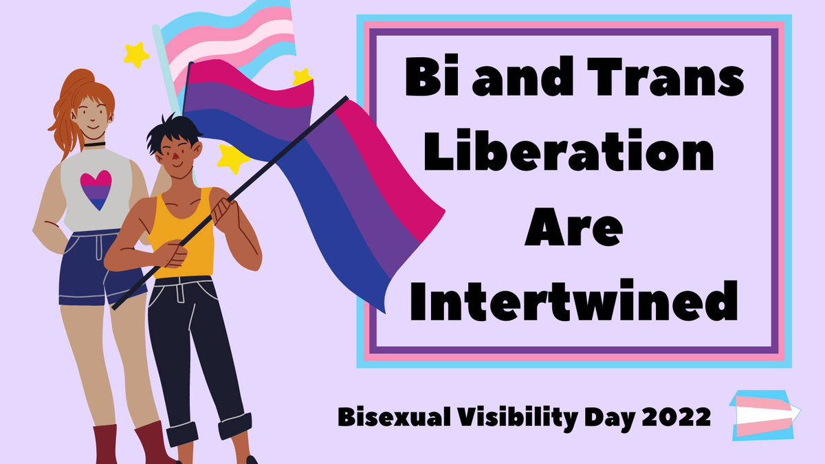 Today is the Bisexual Day of Visibility 2022

In this thread we're going to discuss the ways in which the fight for trans and bi liberation are a shared struggle. [1/8]

#BiVisibilityDay2022 #BiVisibilityDay
