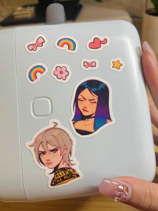 my oc stickers are here!  dream come true 