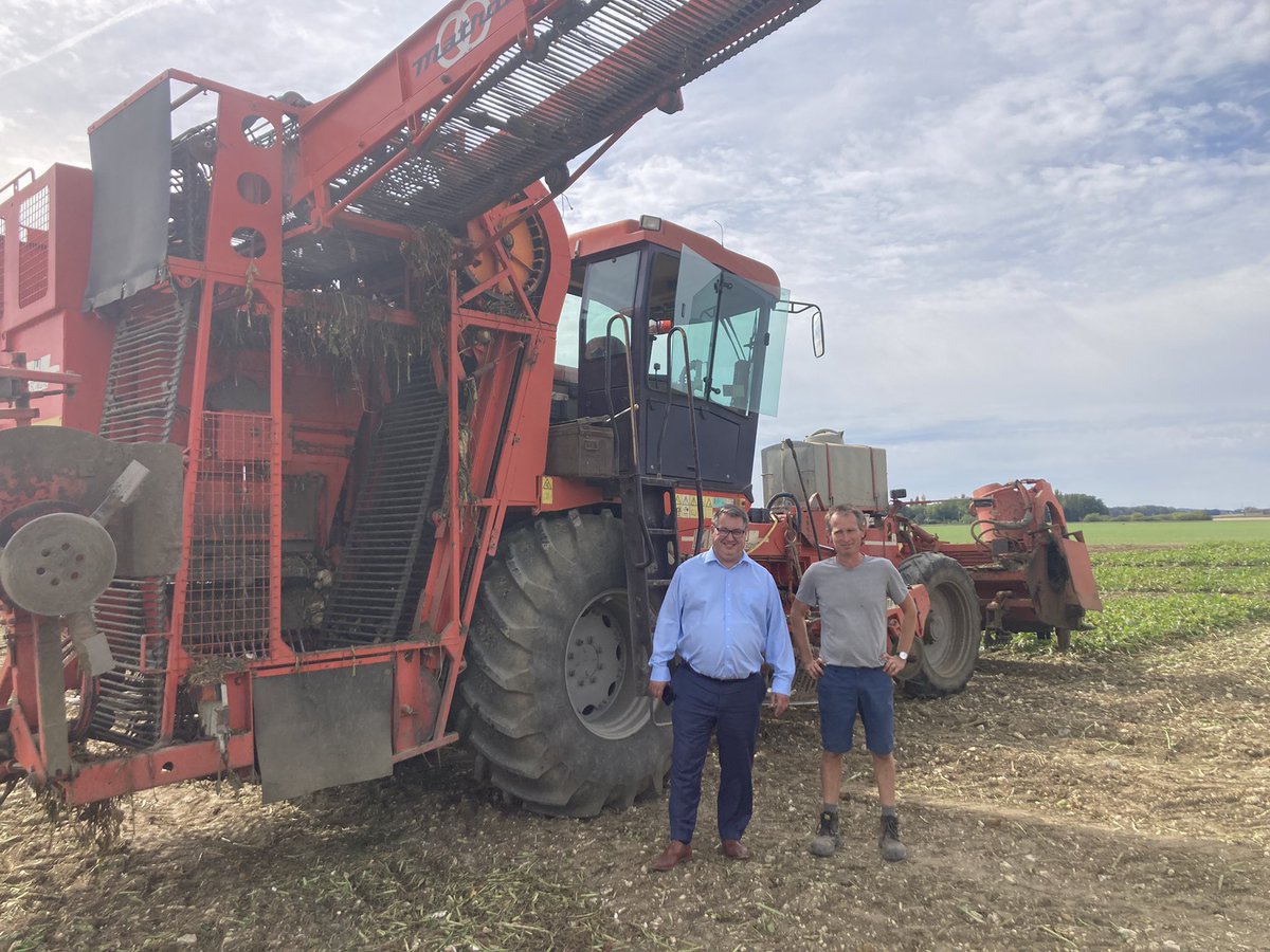 Xavier Astolfi directeur général <a href="/Cristal_Union/">Cristal Union</a> dans le Gâtinais chez Xavier Surreau pour faire le point sur la récolte des betteraves et problématiques agronomiques : rhizopus, jaunisse, sécheresse/irrigation.