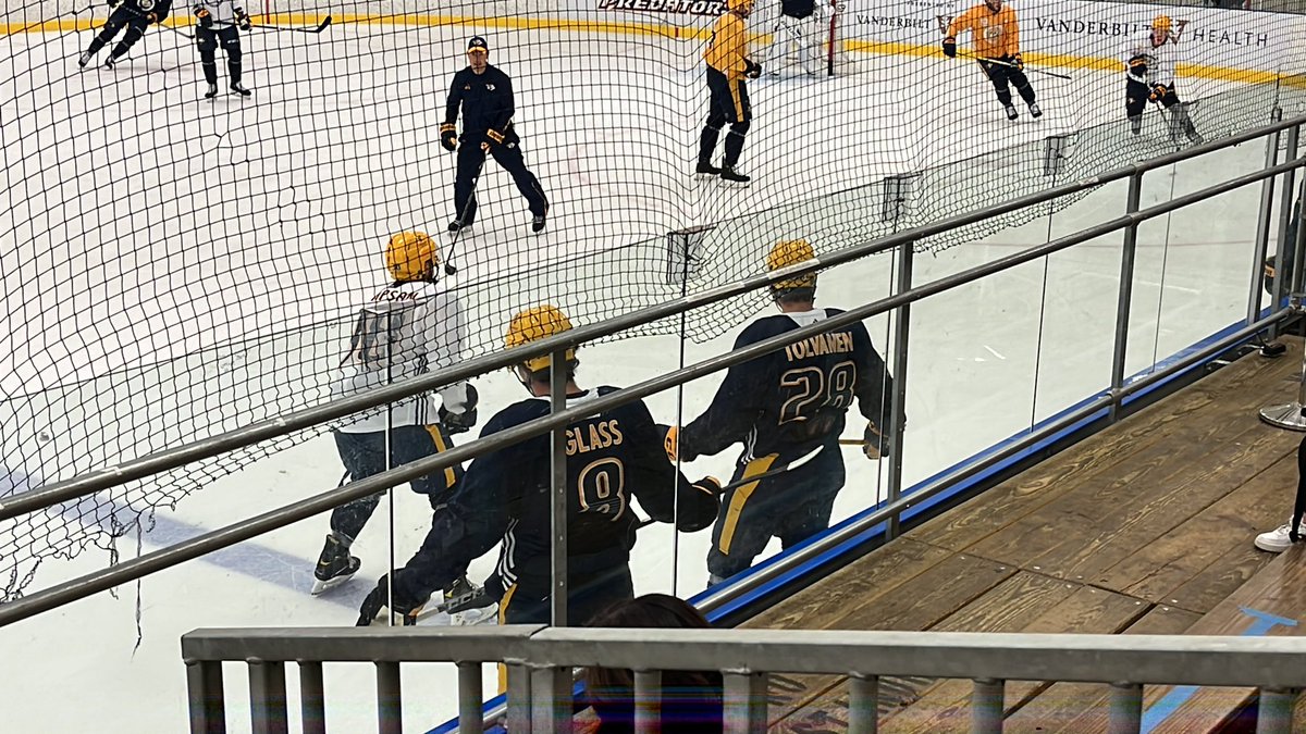 Boyd_1212's tweet image. Cody Glass and Eeli Tolvanen waiting their turn. #Prede #PredsCamp

@PenaltyBoxRadio