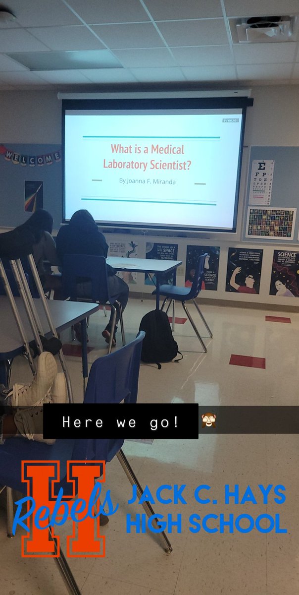 ViioletPotiions's tweet photo. I just finished doing a small presentation to the students at @Hays_Hawks about the CLS Profession!!
I hope the students were able to gain some insight into what we do in Laboratory Medicine and how important we are to patient care! @TXST_CLS https://t.co/qS1PjU5kj1