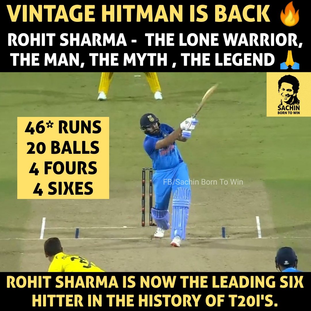 sports_cheetah_'s tweet photo. What A Match..!! India Won By 6 Wickets 🔥

#RohitSharma𓃵 #RohitSharma #INDvsAUST20I https://t.co/2A3DZ8p4s6