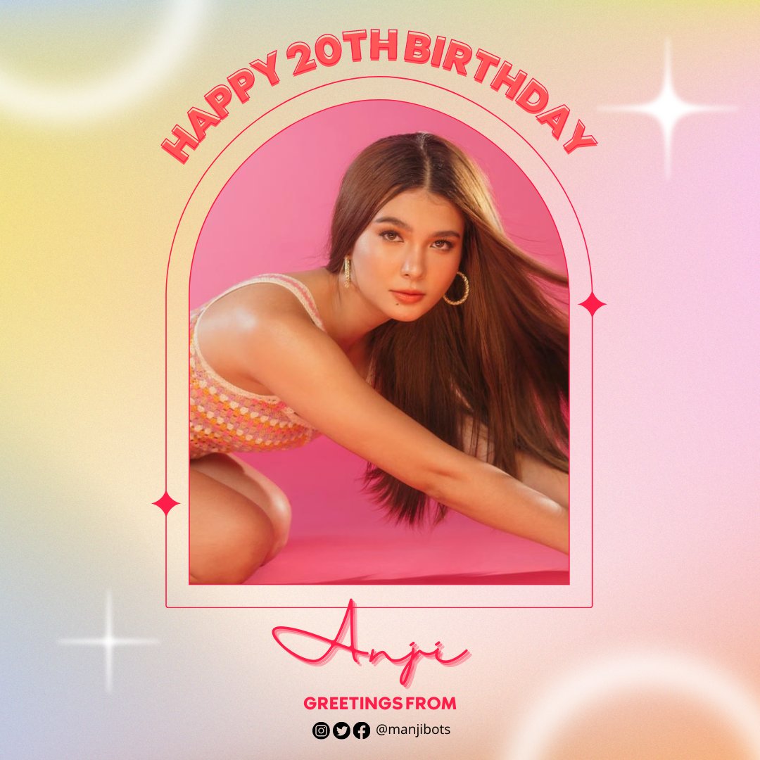 To the strongest woman we love — happy birthday! 

Now that you're twenty, you finally leave the shell to glide with butterfly wings. 

To more years to celebrate with you, our forever Sunshine!

HAPPY BIRTHDAY ANJI 
#AnjiSalvacion <a href="/anjisalvacion/">anji</a>