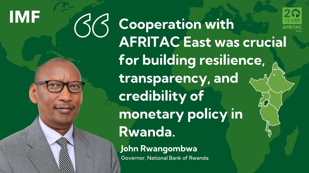 .<a href="/CentralBankRw/">Central Bank of Rwanda</a> Governor <a href="/rwangombwajRW/">Rwangombwa John</a> explains how our cooperation through our regional center for East Africa has helped Rwanda "face the vagaries of the economic crisis in the wake of the COVID-19 pandemic and support ongoing economic recovery efforts" eastafritac.org/sfc/servlet.sh…