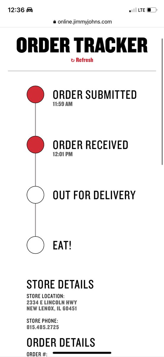 torishilney's tweet photo. @jimmyjohns what do I do, I’ve called the location several times no answer and I need to leave my house…… https://t.co/iFQSRmtjMO