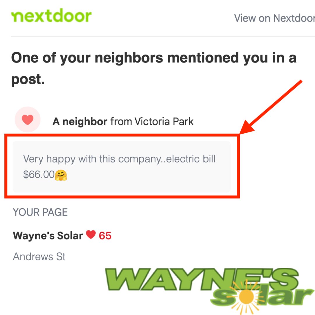 solarpowerfl's tweet photo. Here's a pretty good reason to go solar! Check these results from a nextdoor customer. $66 residential electric bill ☀️🔥 #solar #waynesolar #solarpanels #renewableenergy #energy #cleanenergy #gosolar #solarpanel #sun #solarpv #floridasolar #volusia #flagler #duval https://t.co/qS8n218MEk