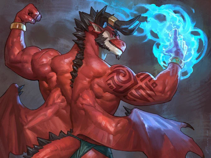 Tyson Biceptember piece! Brought to you by my pay.tree.on supporters! Had a blast working on it! Thanks again  