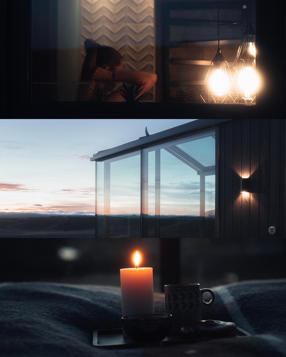 Stephanthm's tweet photo. There is nothing more fantastic than spending a night under the icelandic midnight sun.#Iceland #panoramaglasslodge #island https://t.co/HtGrXCXLVE