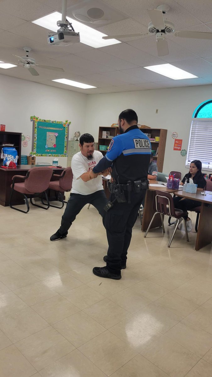 RomaInGCenter's tweet photo. Shout Out to our own Reuben Gonzalez for keeping our support &amp; nursing staff current by conducting our yearly CPI refresher. We are also appreciative of Cpl Ivan Pina, for assisting with "hands-on" activities. I&amp;G and Roma ISD PD working together for the safety of our students. https://t.co/Dd2PclE9PO