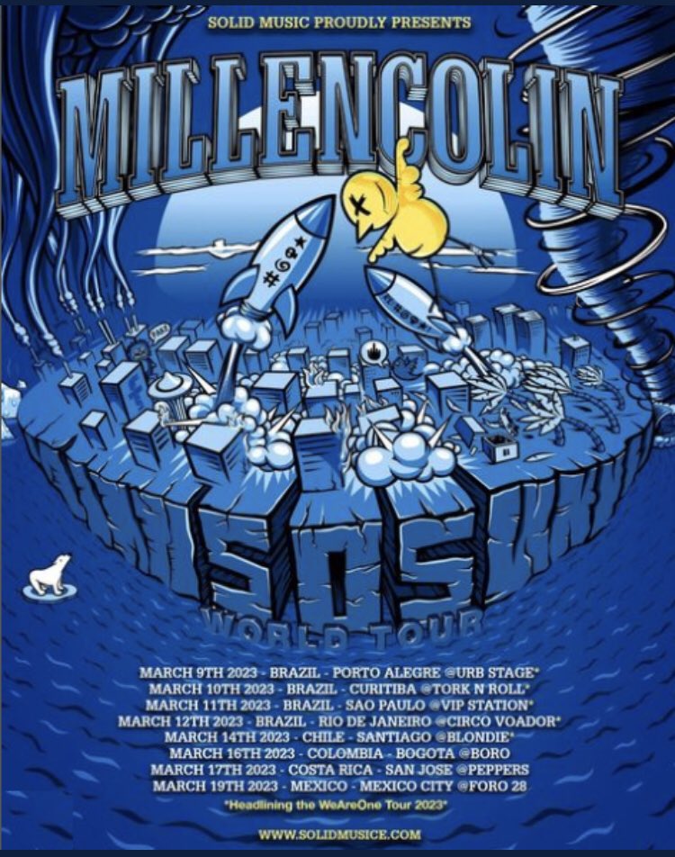 farratia's tweet photo. Millencolin en Chile! 14 de marzo en Blondie https://t.co/dPuopOrS4T