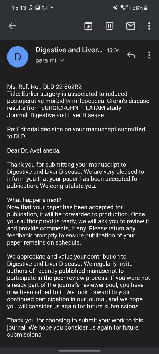 latamccr's tweet photo. 1/2 Día MUY emotivo para esta cuenta. Contar la experiencia de @latamccr organizándose con esfuerzo de todos para crecer en congreso #ESCP2022 @escp_tweets , y ver nuestro primera colaboración en #IBD aceptada x publicación sobre tema muy actual: #earlysurgery en Crohn ileocecal https://t.co/j3cIJhoj2k