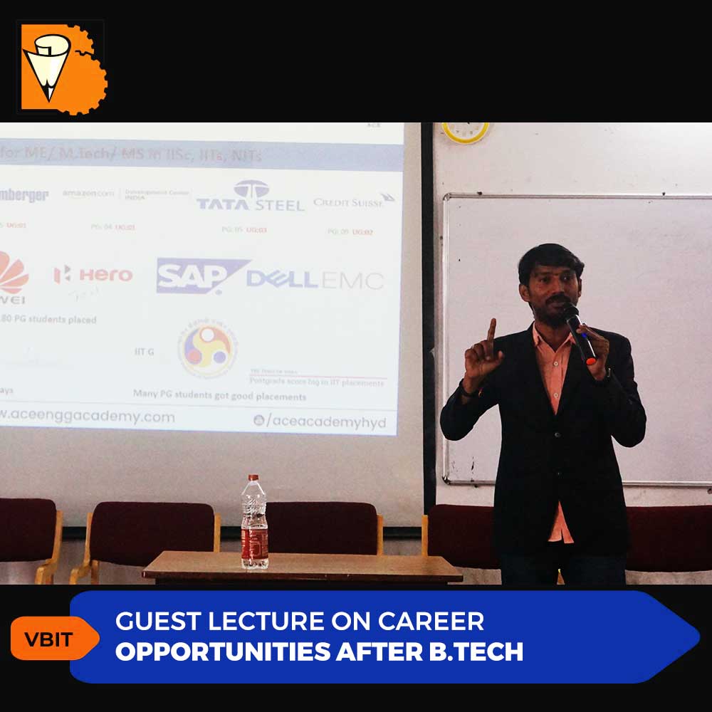 VBITHYD's tweet photo. A guest Lecture was organised on "The Career opportunities after https://t.co/1fbigGUSR6". It was addressed by Mr P. Ramesh, Senior Faculty in ACE Engineering Academy.
#VBIT #GuestLecture #CareerOpportunities #BTech #Opportunities #ACEEngineeringAcademy #Engineering #ACE https://t.co/gKcNjLJyMQ