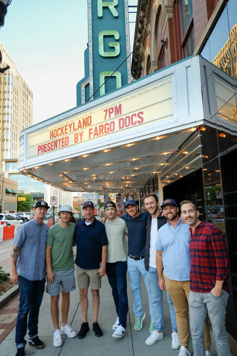 fargodocs's tweet photo. A huge thank you goes out to everyone who joined us for the local premiere of @hockeylandmovie here in Fargo with us! A special shoutout to Tommy Haines and Indio and Aydyn Dowd for joining us.
The next #FargoDocs film shows on October 19th at 7pm. See you there! https://t.co/OdMdYLt5Ri