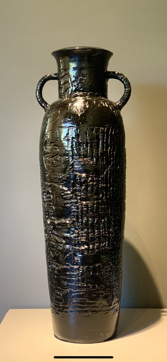 atriumgallery's tweet photo. "William Yonker In Memoriam"
This week’s feature is the largest work in the exhibition.  The beautiful proportions and interesting markings on the surface make this work intriguing indeed. We hope you will have the opportunity to come by and take a look. https://t.co/gmN8uhpLd7