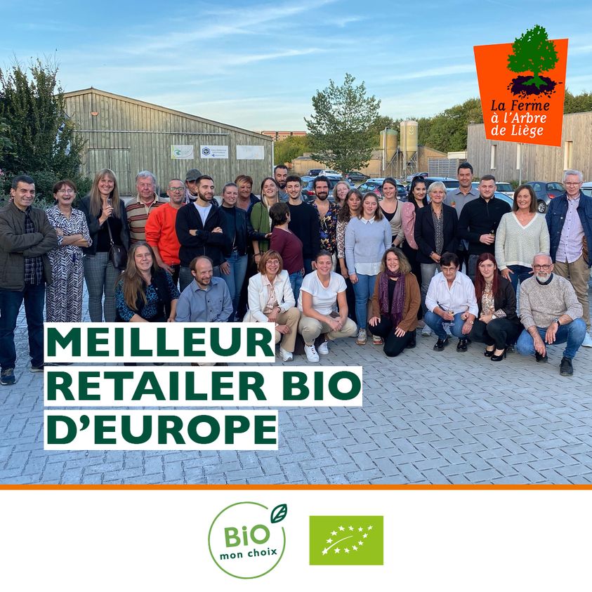 Biomonchoix's tweet photo. 🥇 Félicitations à la Ferme à l'Arbre de Liège qui a remporté aujourd'hui  un #EUOrganicAwards dans la catégorie "Meilleur Retailer BIO d'Europe" !💪#biomonchoix #JournéeEUbio #Agriculturebiologique https://t.co/F9CMewkmUZ