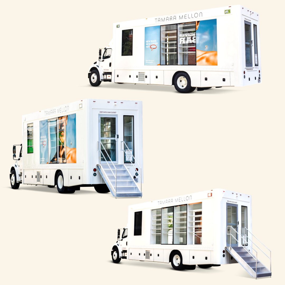 One of our favorite Mobile Merchandising Units! 

#MobileMerchandising #MerchandisingTruck #MerchandisingTrailer #MobileRetail #RetailTruck #RetailTrailer #TamaraMellon #TamaraMellonMobile #TamaraMobileShoeStore #Apex #ApexSpecialtyVehicles #CustomBuilder