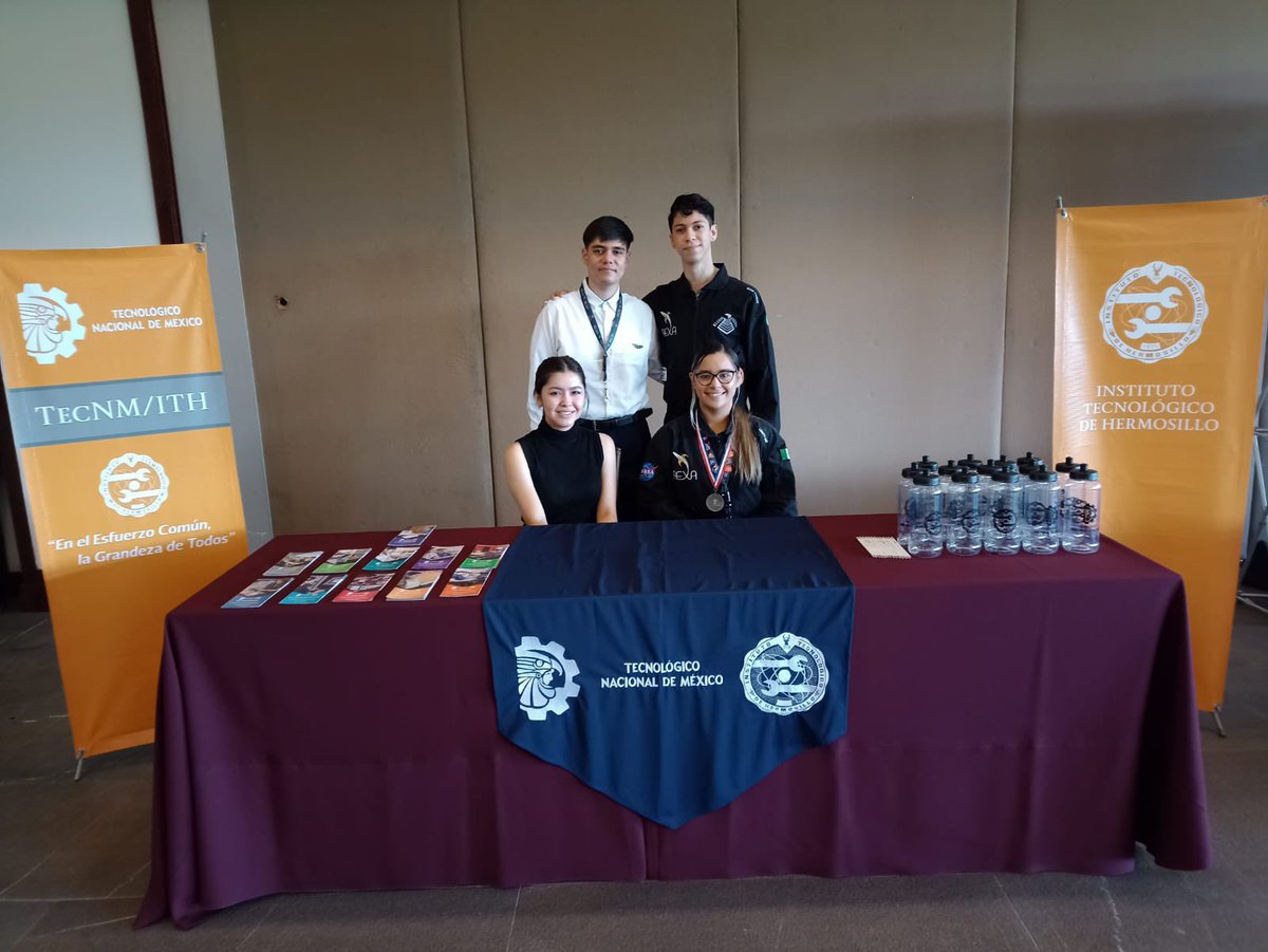 TecNMHermosillo's tweet photo. Agradecemos a #CDIAlFAES la invitación para ser parte de Exporienta 2022 Nuevo escenarios nuevos profesionistas donde estudiantes @TecNM_MX campus Hermosillo presentó su oferta educativa a través de los estudiantes que participaron en campamento de NASA en US Rocket Center https://t.co/Ohuzu9qlbK