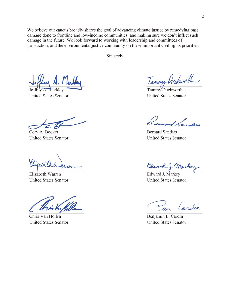 LCVoters's tweet photo. NEW: @SenJeffMerkley leads letter with 7 Senators sharing the concerns of the environmental justice community that expediting fossil fuel permitting would perpetuate harms disproportionately facing frontline communities and communities of color. https://t.co/Q0HmHtpU69