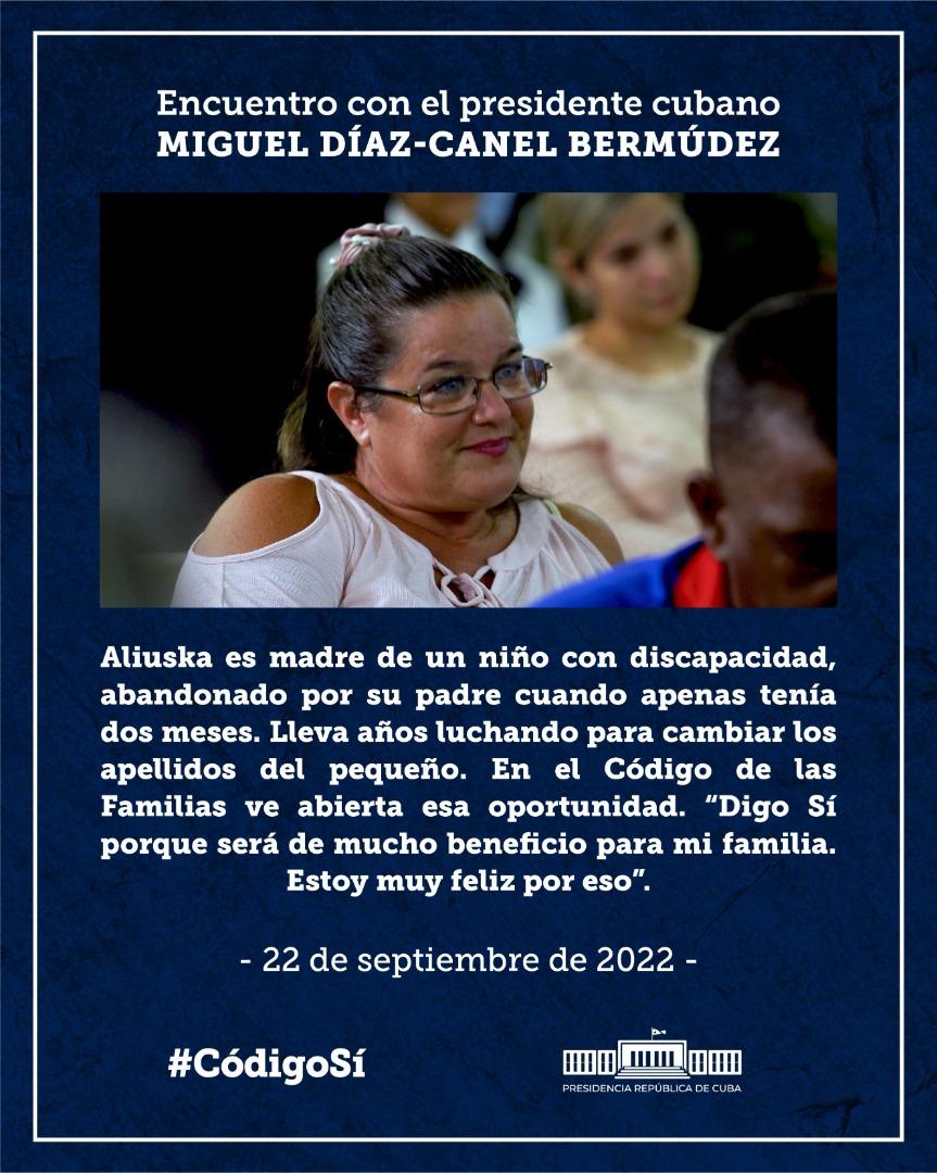 AlexiaRey12's tweet photo. Dirás SÍ al #CódigoDeLasFamilias cuando te veas ilustrado en sus textos y sepas que está diseñado para TODAS las familias cubanas de hoy. #YoVotoSí #CodigoSí 

Tu voto cuenta!!!

@DeZurdaTeam_ #Cuba https://t.co/eP6iIn81Ge