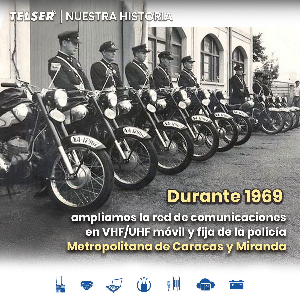 TelserVzla's tweet photo. Conoce Nuestra Historia en radiocomunicaciones.
#historia #policiamunicipal #policiademiranda #radiocomunicaciones #unidadesmoviles #sistemamovil #comunicaciones
#Venezuela #caracas #policia #cantv #movilnet #digitel #movistar #telecomunicaciones #motorolasolution https://t.co/i7dp2Eyfi7