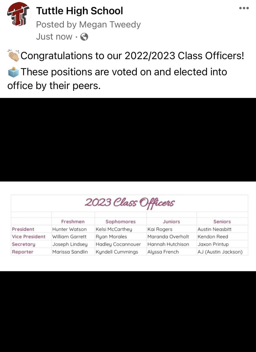 👏🏼Congratulations to our 2022/2023 Class Officers! 
🗳️These positions are voted on and elected into office by their peers.