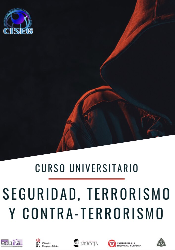 intelsegglobal's tweet photo. Después del éxito de la 1a Ed @intelsegglobal y @E3Armas presentamos la 2a Ed del Curso Universitario sobre Terrorismo y ContraTerrorismo desde una perspectiva teóricopráctica con @CampusDefensa 
📚9 ECTS
👨🏻‍💻 online
🗓 16/1/2023
💶 DESCUENTO socios #CISEG
🖊https://t.co/oPaPi39ijI https://t.co/q0ZQN4auUk