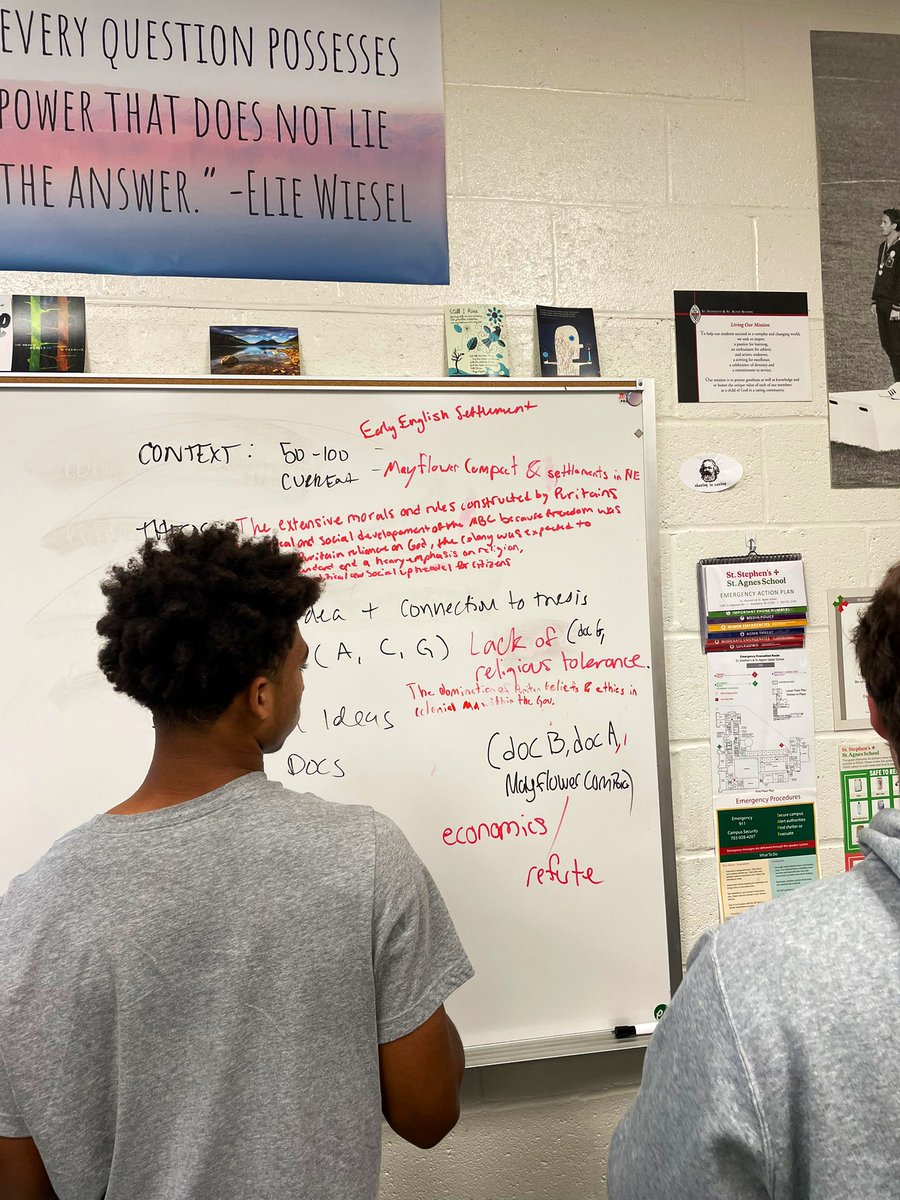 hangingwithMsH's tweet photo. A wonderful week of active learning: AP Research mind maps, APUSH outlines, World History I art history presentations! #SaintsLearn https://t.co/jKGl0nM0F8