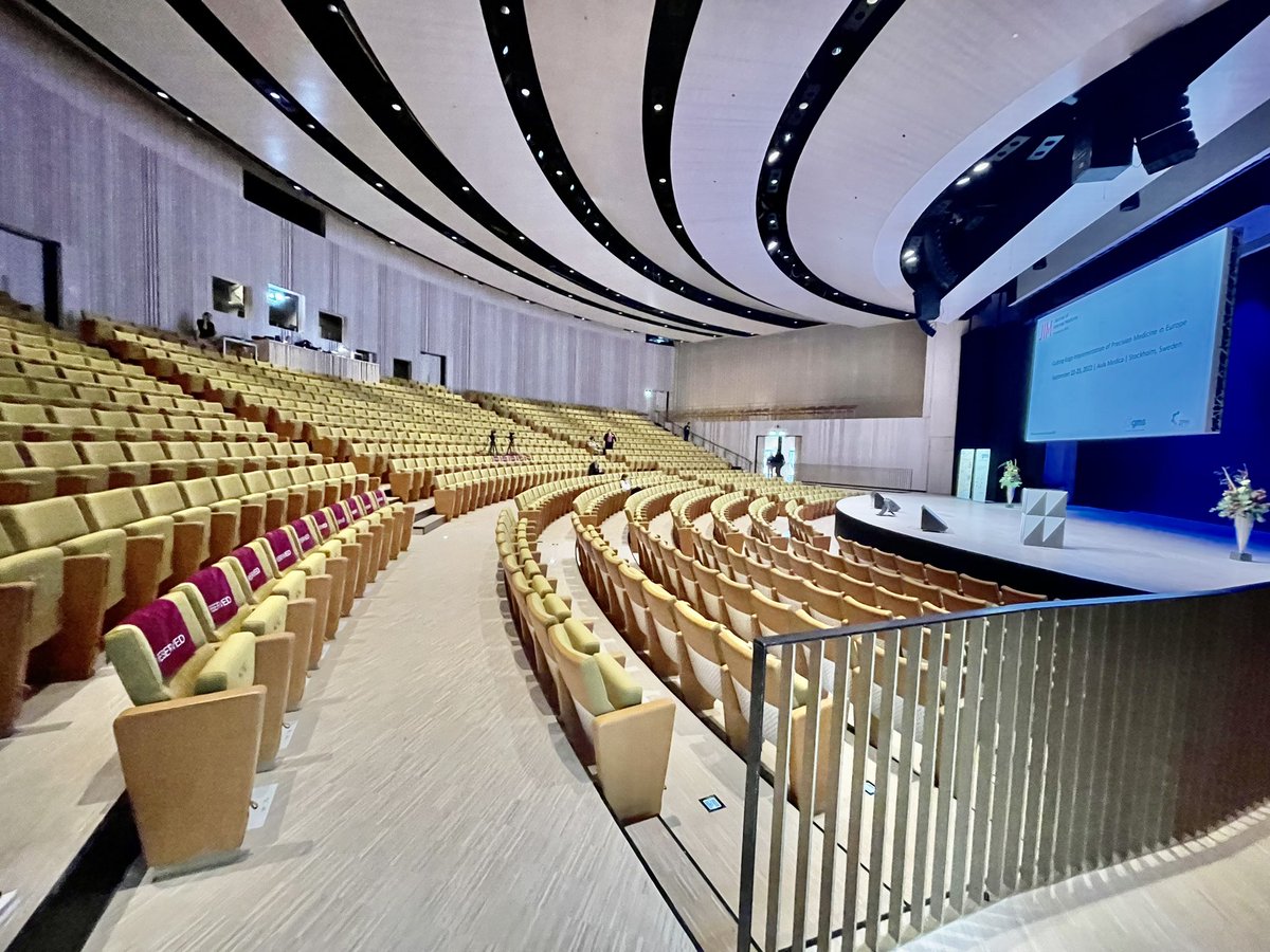 CsabaBdr1's tweet photo. Fantastic two days in the beautiful Aula Medica at Karolinska, Stockholm with  leaders of precision medicine in Europe.
#PrecisionMedicineEurope2022 https://t.co/eCNF7L3GU9