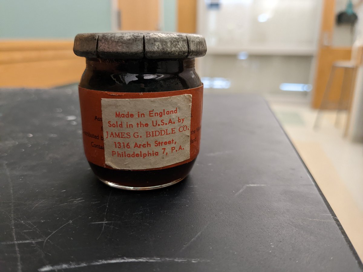 Nathan Schley (@nathandschley) on Twitter photo Is this the oldest bottle of Apiezon L grease you've ever seen? The cap is crimped on and not a screw cap. The address on the back is the current site of the Philly convention center. <a href="/Apiezonvacuum/">Apiezon Vacuum Products</a> Is this the oldest bottle of Apiezon L grease you've ever seen? The cap is crimped on and not a screw cap. The address on the back is the current site of the Philly convention center. <a href="/Apiezonvacuum/">Apiezon Vacuum Products</a>