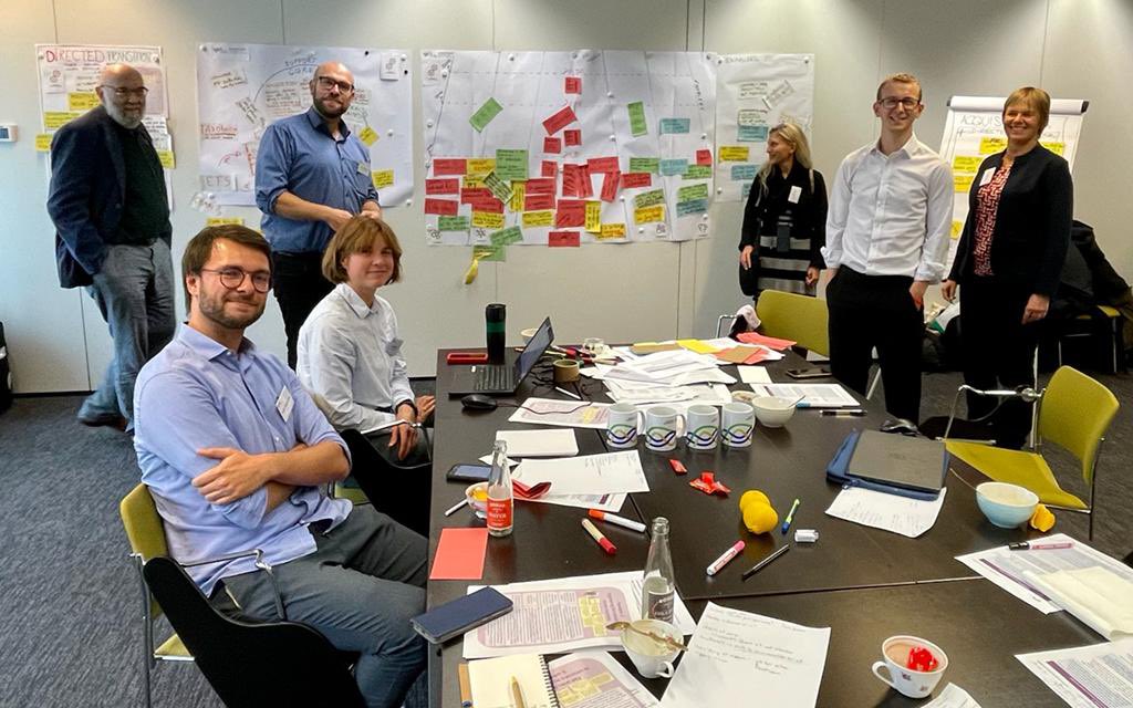 4iTraction's tweet photo. At the 4iTRACTION policy lab today, with fantastic stakeholders we co-created 4 policy avenues to follow up on the #Fitfor55 package. How can Europe get on track to #ClimateNeutrality using market-based policies, industrial policy, mandates &amp; regulations or sufficiency policies? https://t.co/CJiQXucIWW